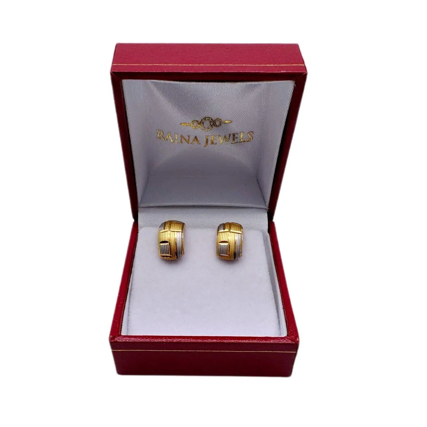 18ct Yellow Gold Diamond Cut Round Ball Earrings 