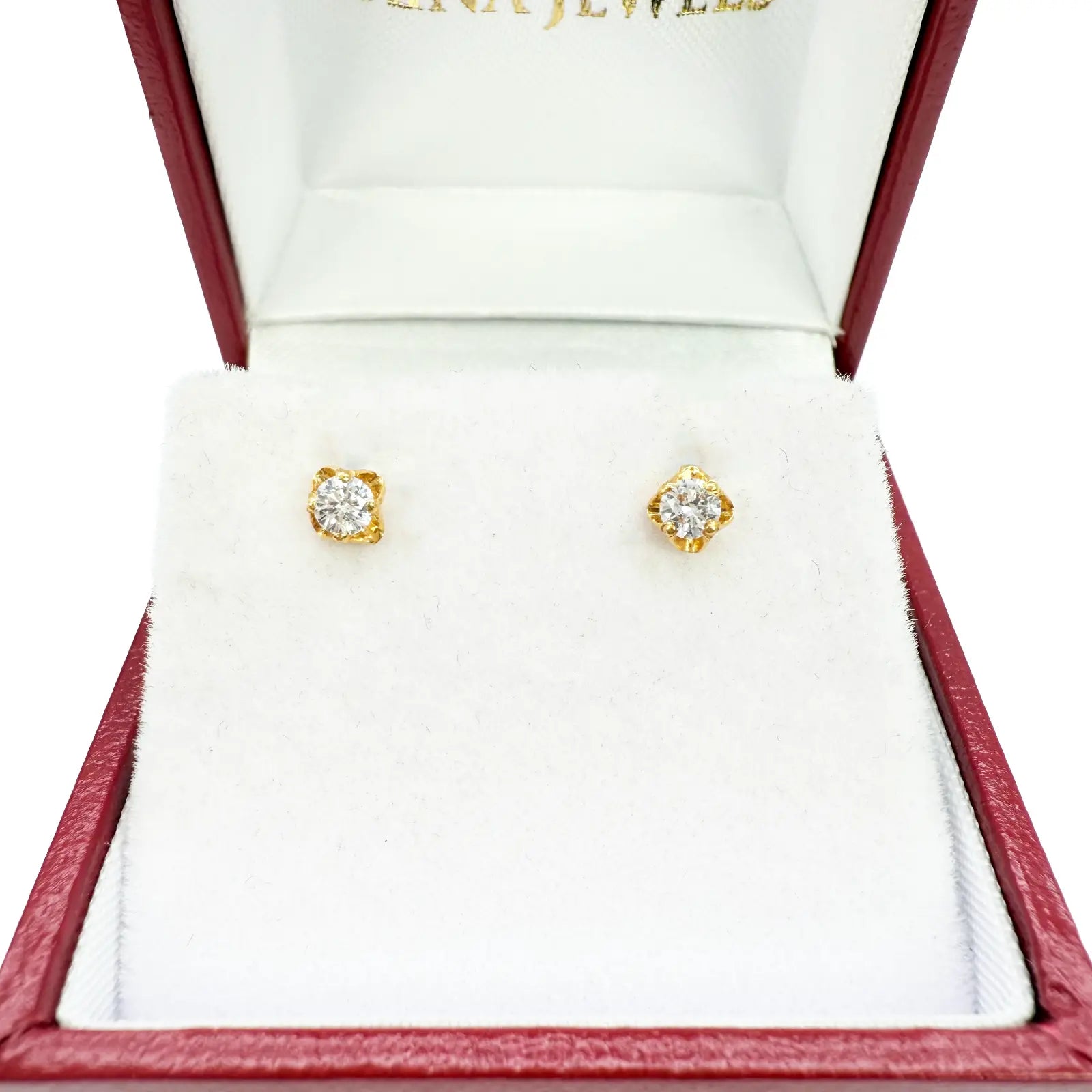 22ct Yellow Gold Children's Stud Earrings, Tragus, Helix Or 2nd Lobe (2.5/3.0mm) 