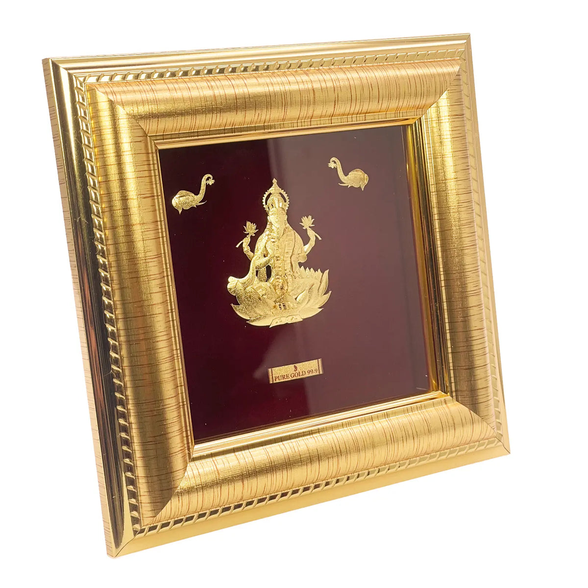 24ct Pure Gold Leaf Lakshmi Frame 13.9 x 13.9cm 
