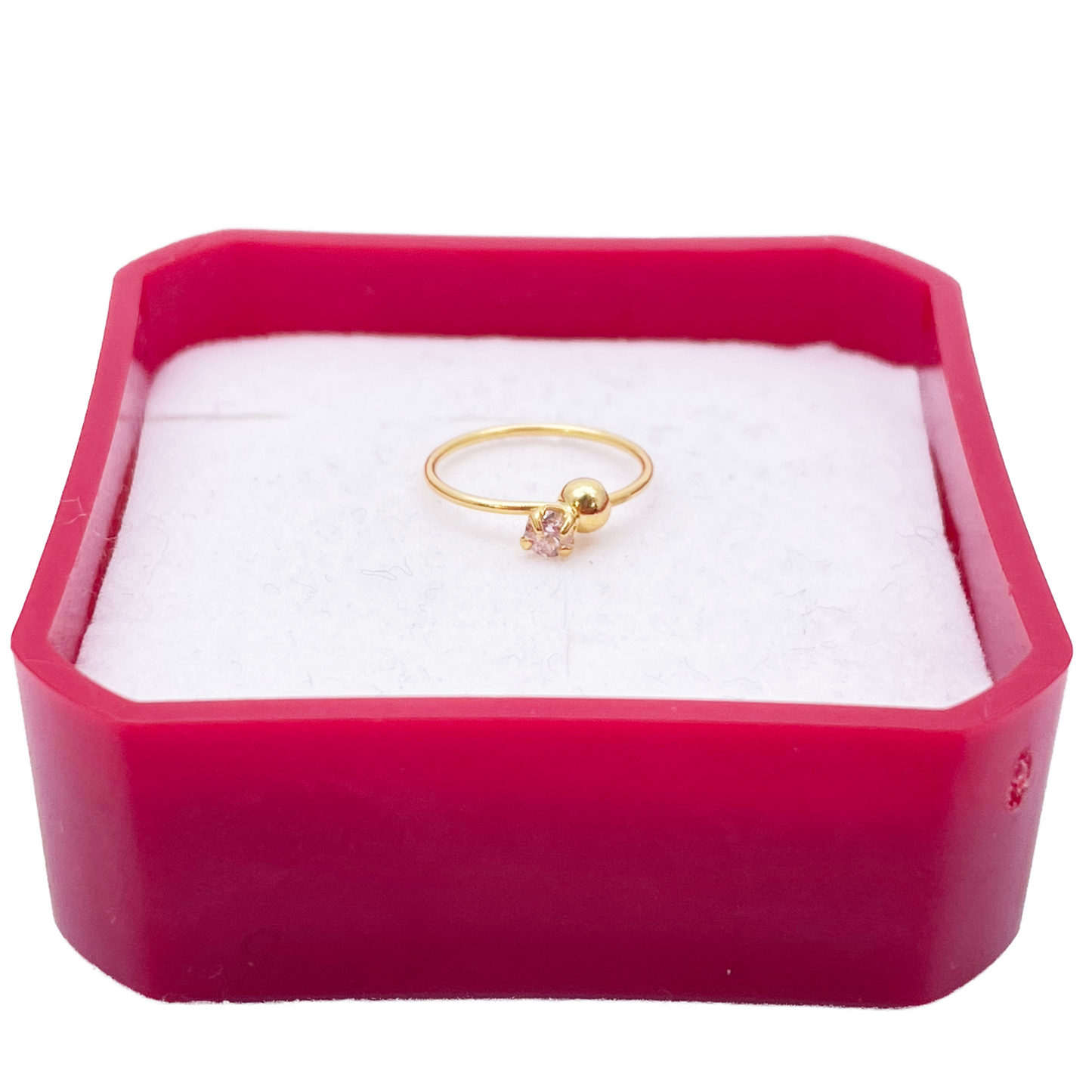 Créoles en or jaune 22 carats, petite bague créole de nez Huggie 8,8 mm
